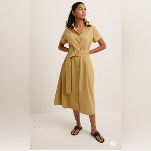 Poplin Midi Shift Shirtdress size XS